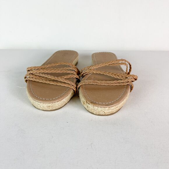 Madewell NWOB Women's Beige Bobbi Espadrille Slide Sandals Size 6.5 - Picture 1 of 3